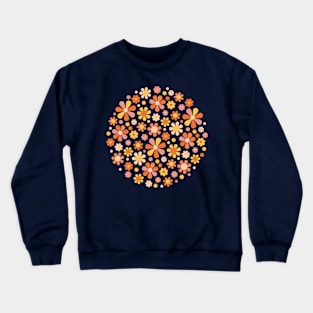 Sunny garden (On orange background) Crewneck Sweatshirt